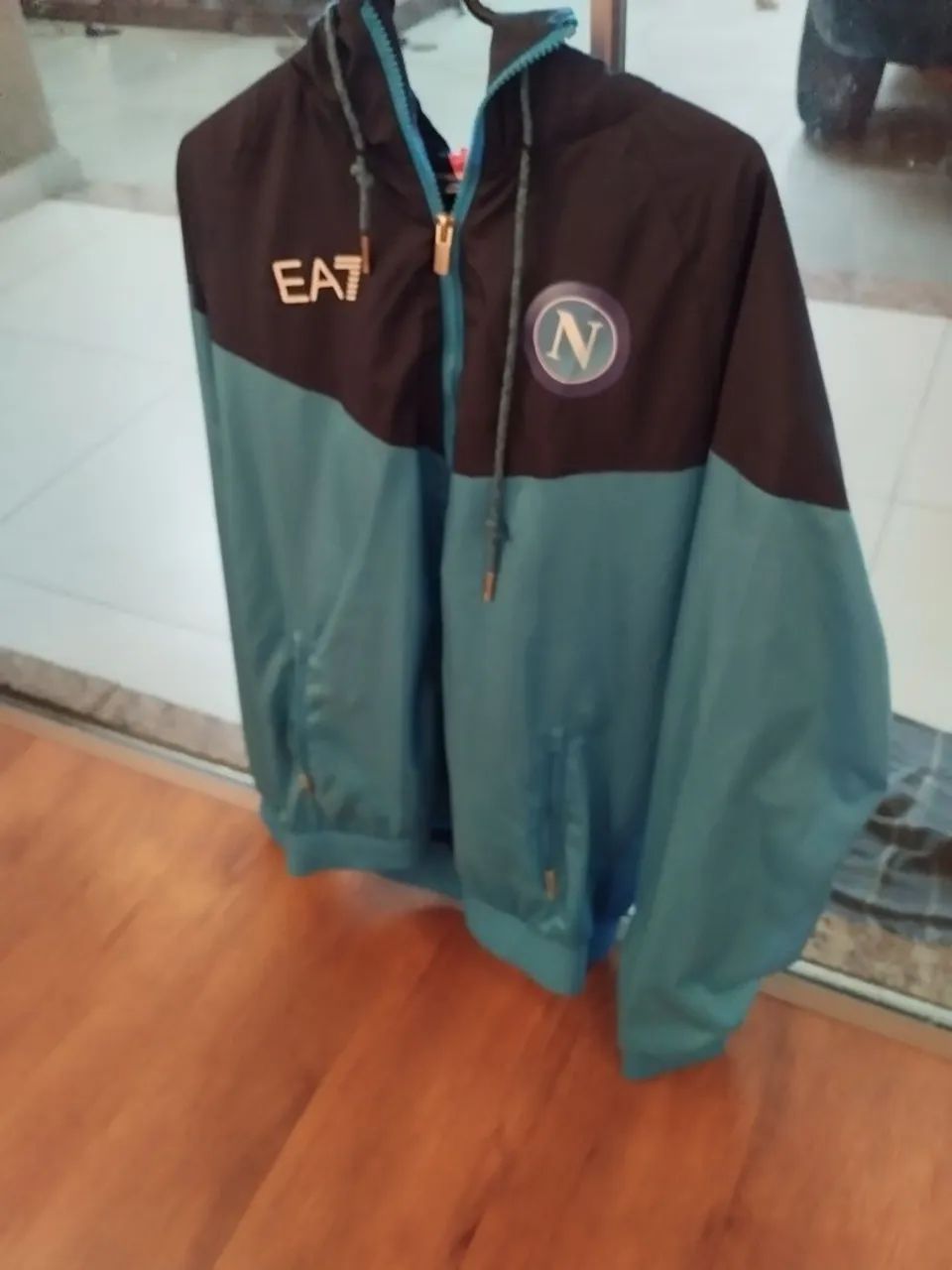 Jaqueta de Windbreaker do Napoli 1ª Linha - Foto 3