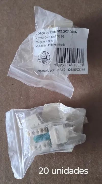 Conectores Keystone RJ45 Cat.5e - 8 Unidades - Foto 6