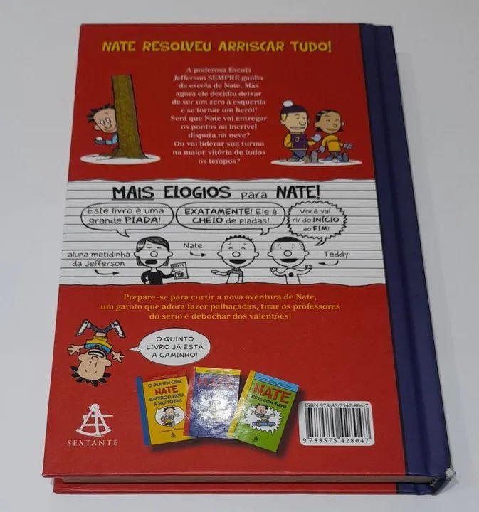 Livro NATE ( vai para o tudo ou nada) de Lincoln Pierce. - Foto 3