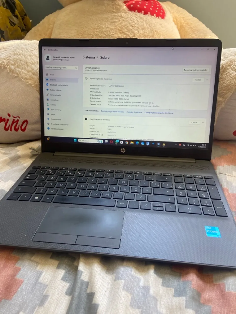 Notebook HP 8GB RAM 1TB HD