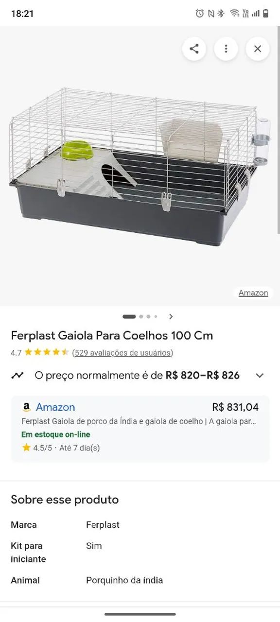 Gaiola gigante roedores 