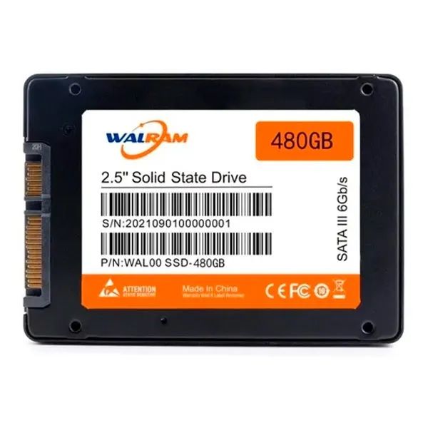 SSD 480GB Sata 3 Walram Novo lacrado