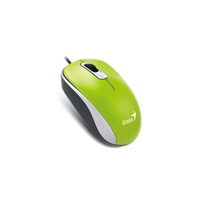 Mouse USB Genius Dx-110, 1.000 Dpi, Básico, Verde - 31010116105