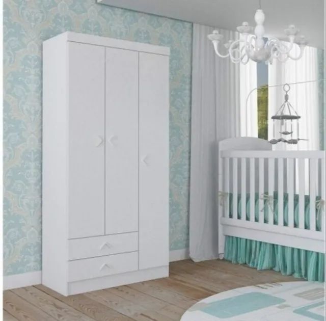 Guarda Roupa Infantil 3 Portas 2 Gavetas Novo Varios Modelos