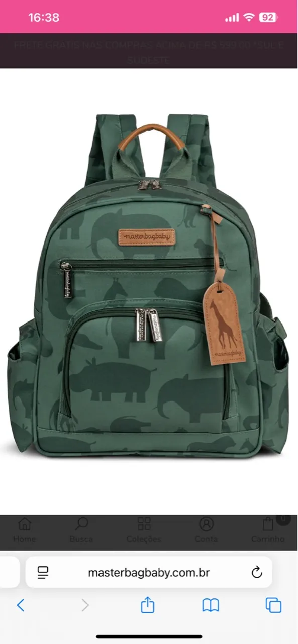 Uma bolsa e uma mochila térmicas da marca Masterbag baby original!!