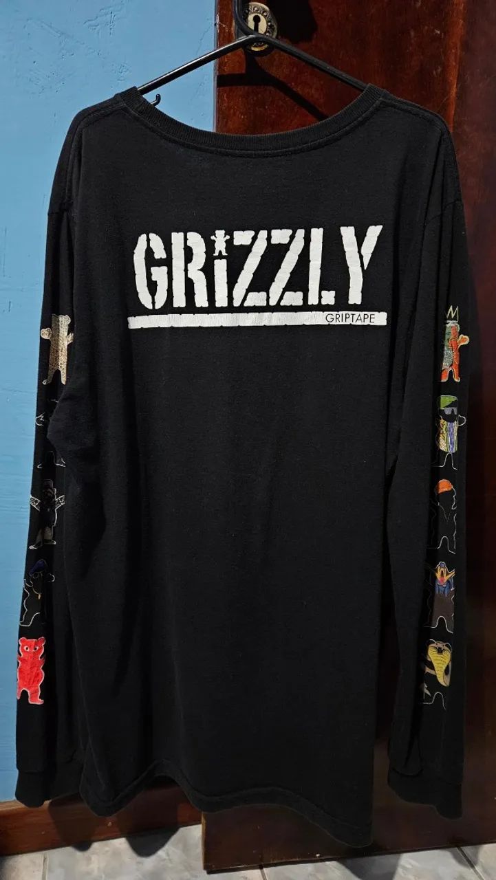 Camiseta Preta Manga Longa Grizly Griptape - Foto 3