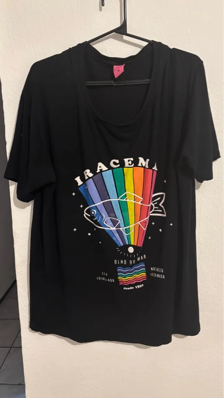 Camiseta Iracema Olho do Mar Arco-íris