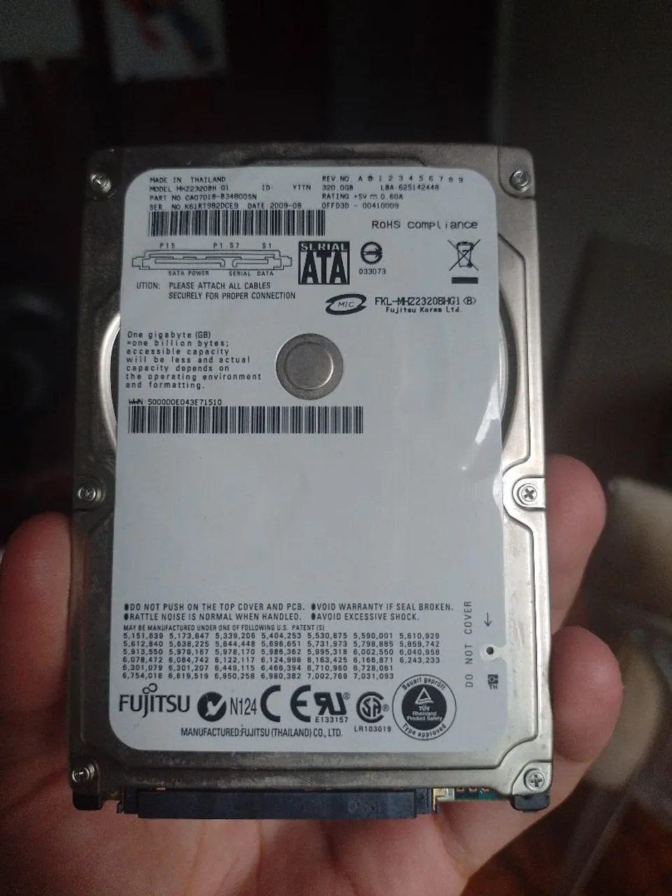 HD Interno 320GB SATA Fujitsu