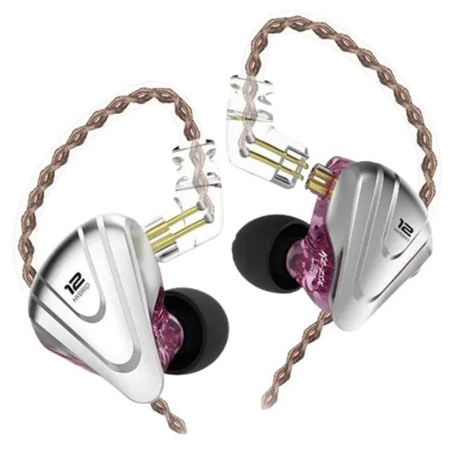 Fone KZ ZSX In-Ear Retorno12 Drivers HIFI Graves Potentes Sem Microfone Cores Variadas - Foto 4