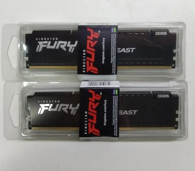 Kingston FURY Beast DDR5 Memory, 16GB (2x8GB), 5200MHz, Black - with warranty64231150430467120