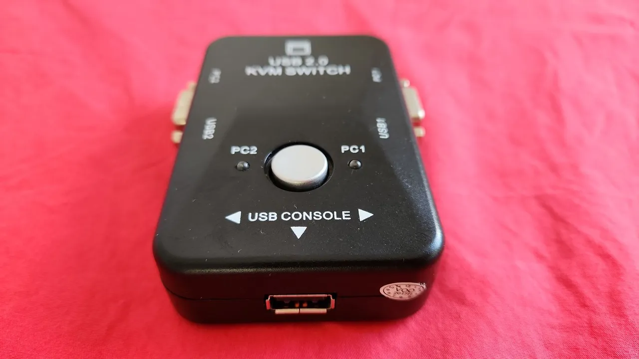 Switch KVM 2 portas USB e VGA