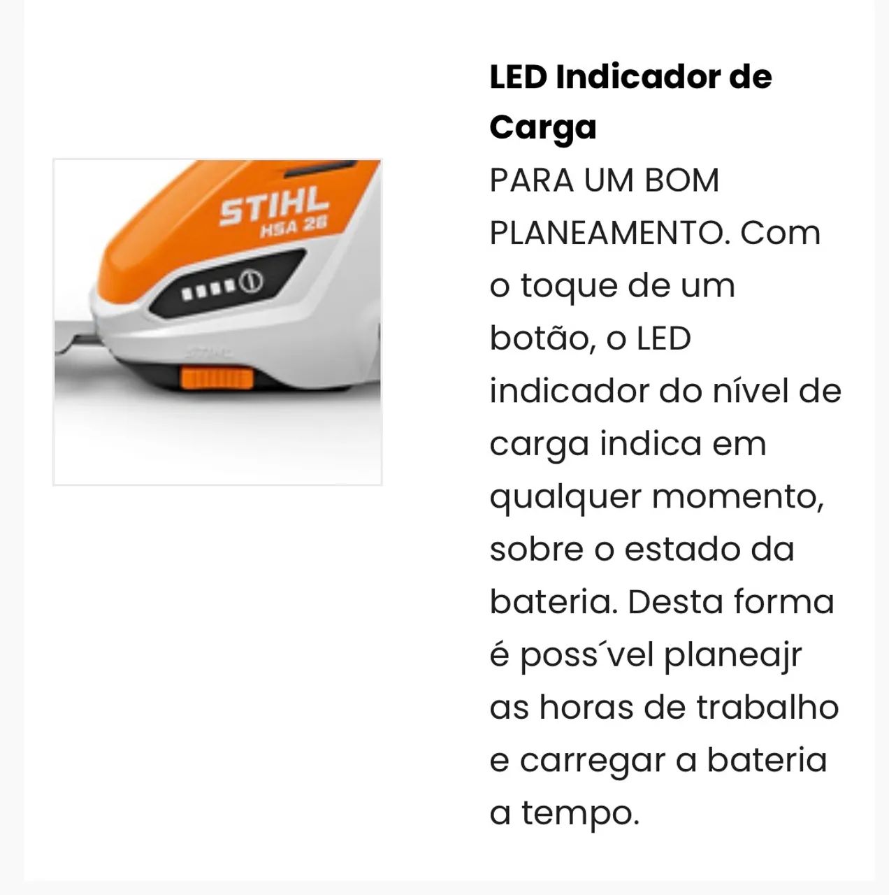 Roçadeira Sthill a bateria nova na caixa - Foto 5