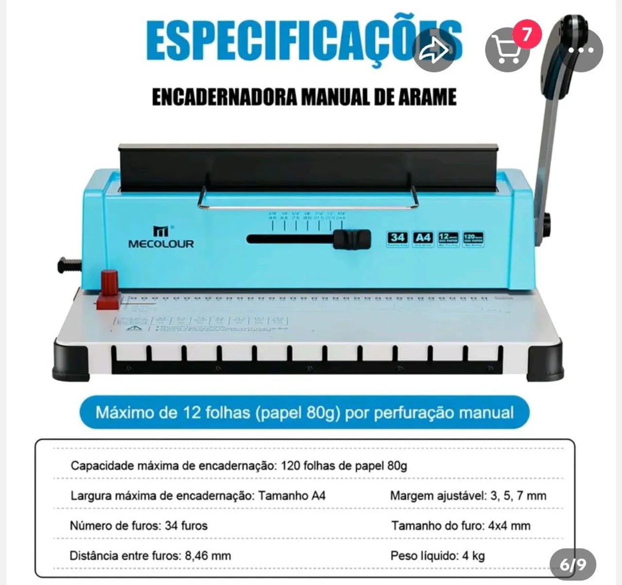 Máquina de encadernação 64842080555905123
