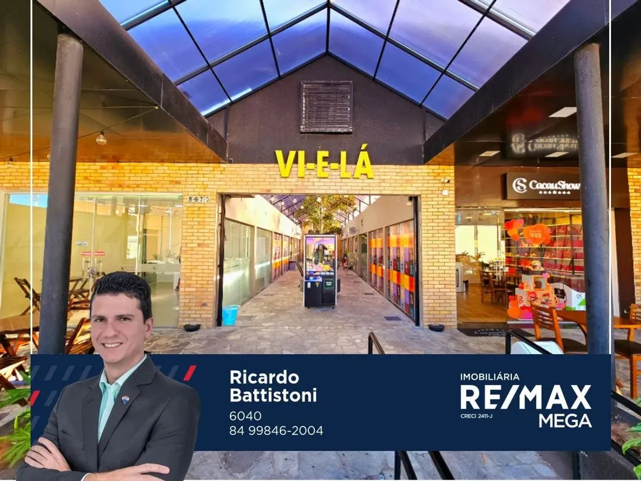Loja de 18 m² na Galeria Veilá na Av. Praia de Ponta Negra