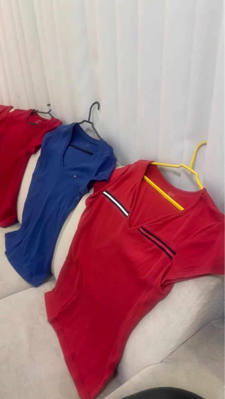 7 Blusas Tommy Hilfiger diversas cores  - Foto 3