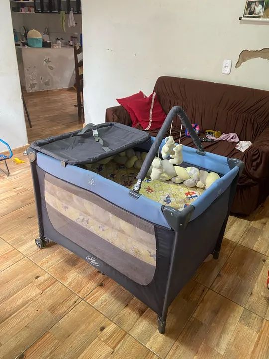 Berço portátil para bebê - ideal para viagens!