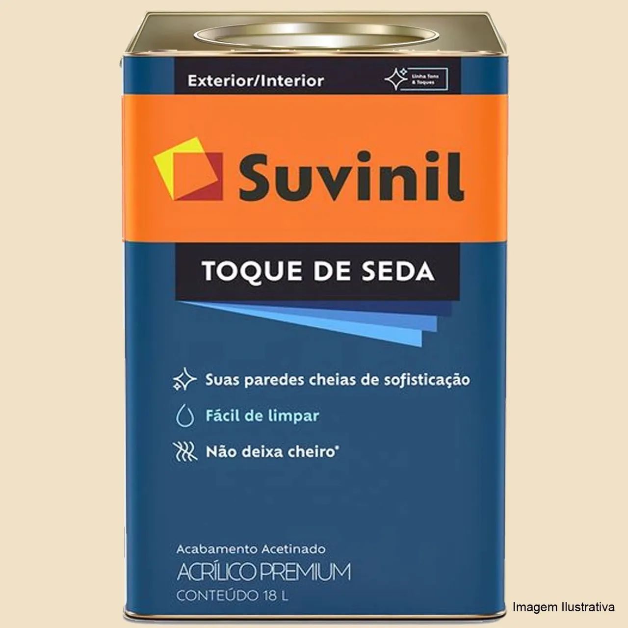 1/2  meia lata se tinta suvinil toque de seda BRANCA 