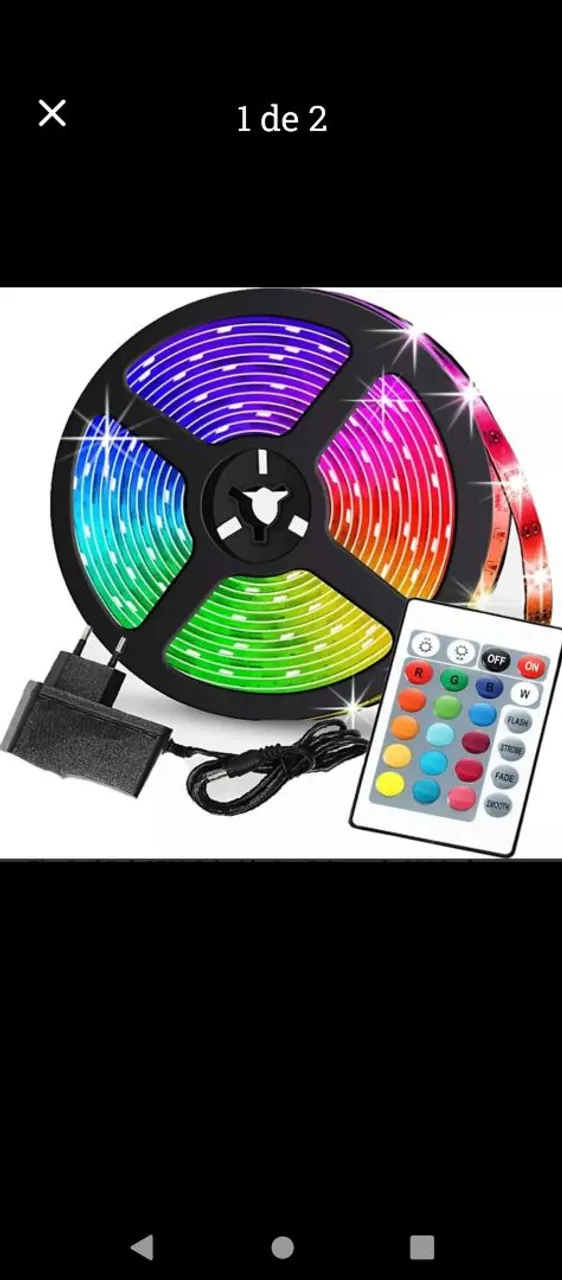 Fita de LED RGB com Controle Remoto - Cores e Efeitos!