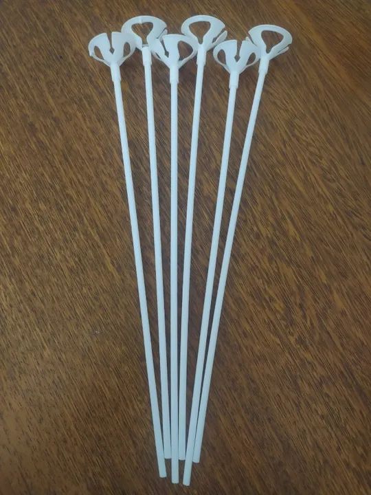 Suporte Para Balão Bexiga Vareta 32 Cm - 52 Unidades