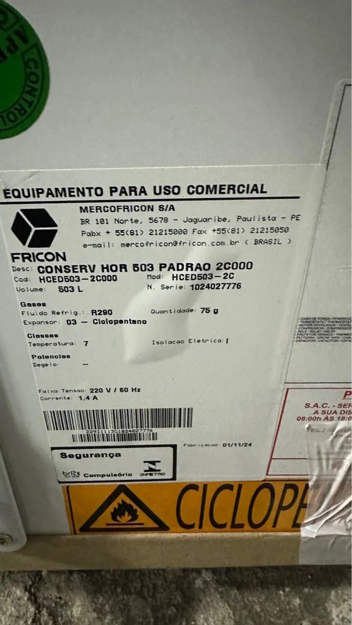 Freezer horizontal 503 litros 220v zerado - Foto 3