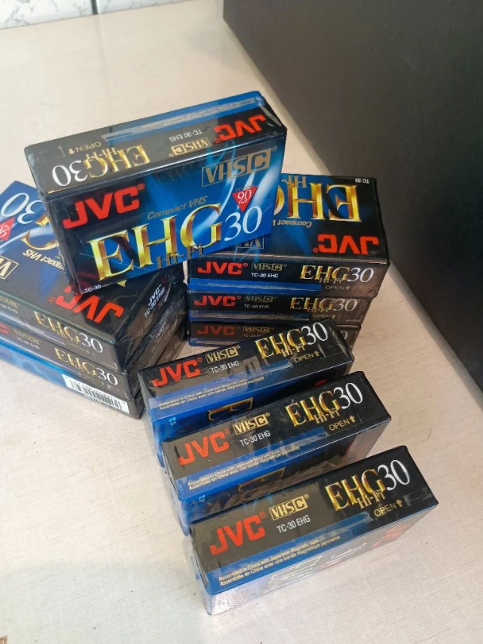 FITA VHS  JVC ehc-30   COMPACT TC-30 EHG HI-FI  PARA FILMADORA LACRADA 3 UNIDADES 
