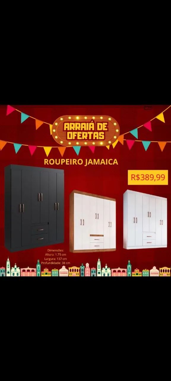 Guarda-Roupa Jamaica com Ofertas