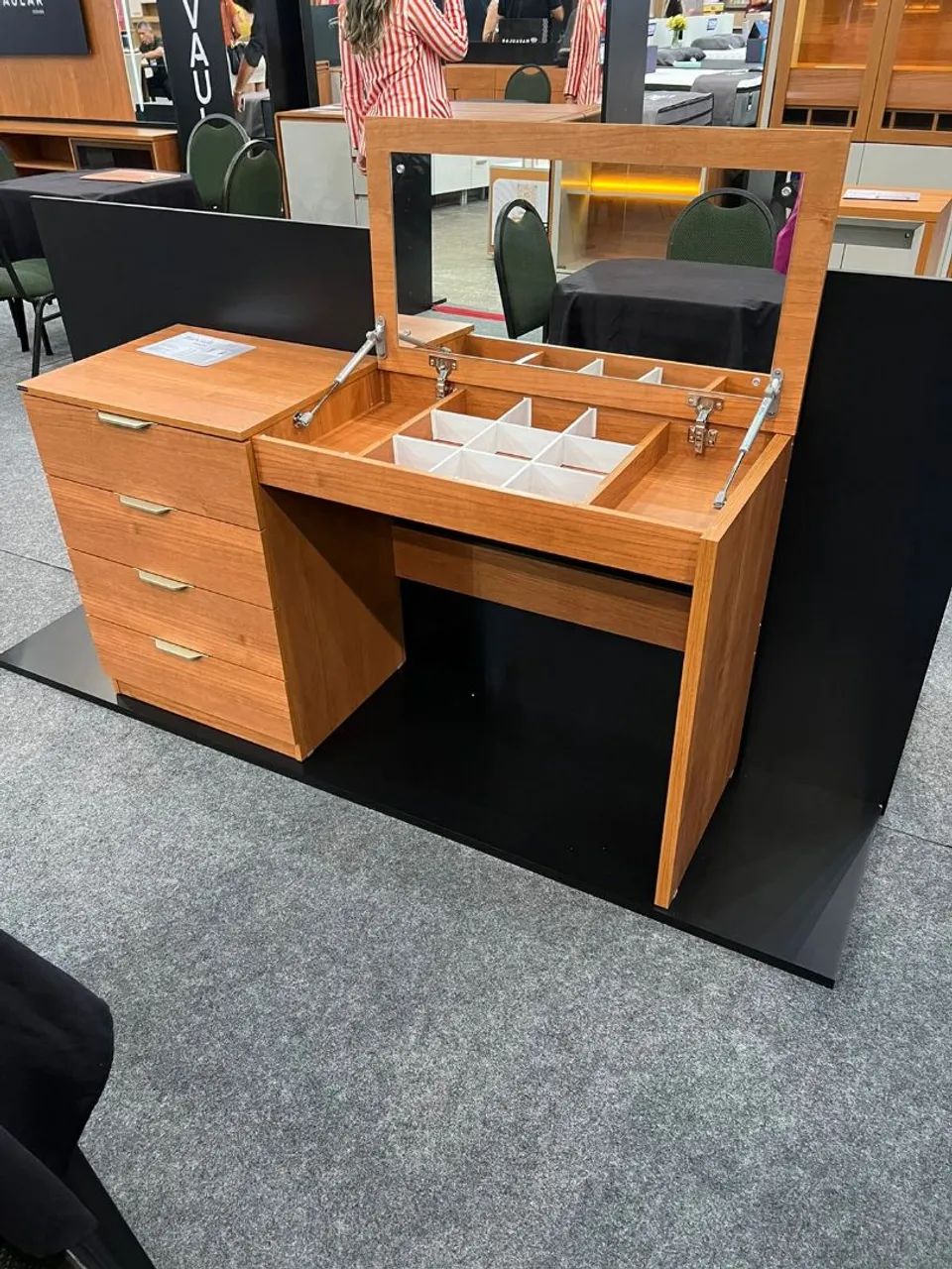 Penteadeira Princess com Espelho e Gavetas - Foto 3