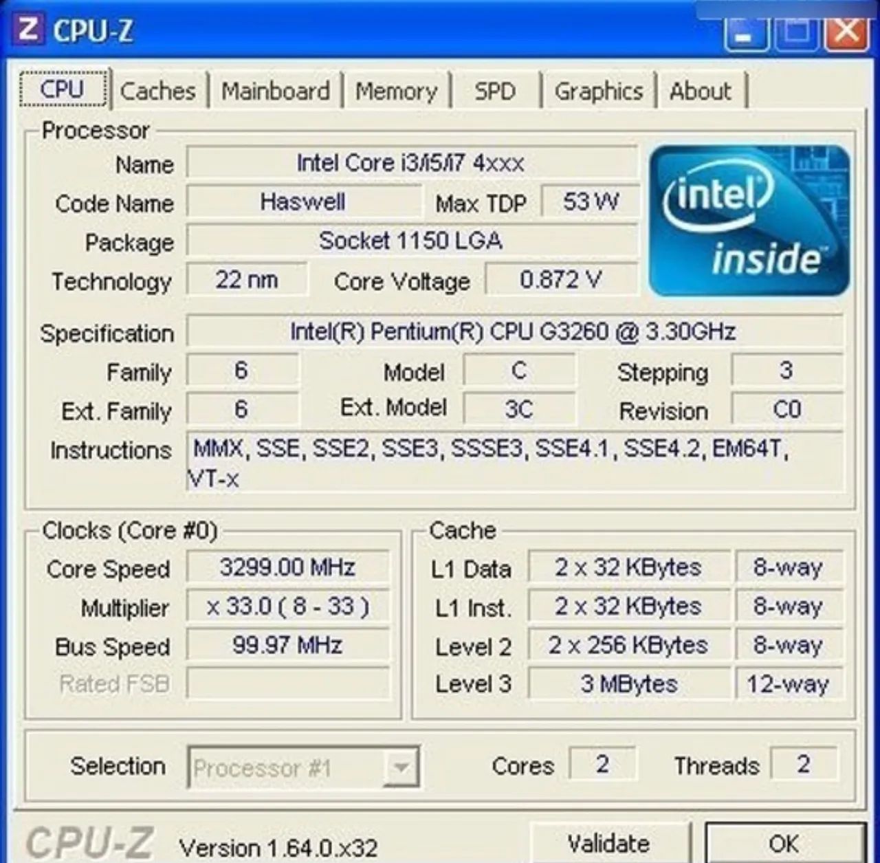 Processador Intel Pentium G3260 3.30ghz  - Foto 2