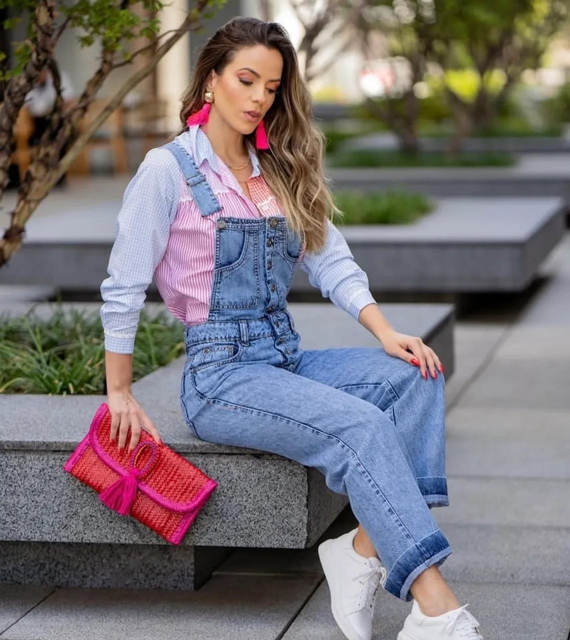 Macacão Jeans Moderno Contra Sensura 38