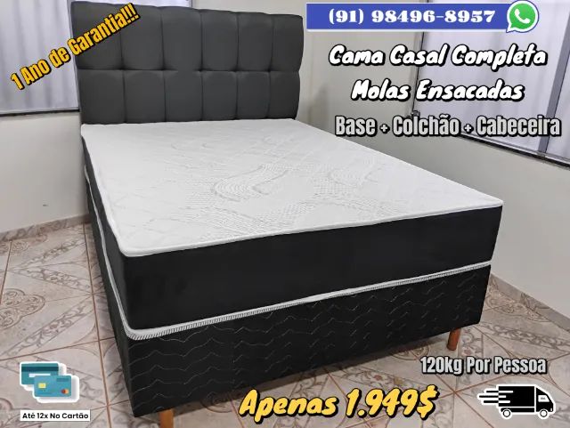 CAMA DE CASAL COMPLETA 