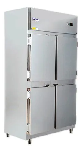A. Mini câmara geladeira comercial 4 portas inox
