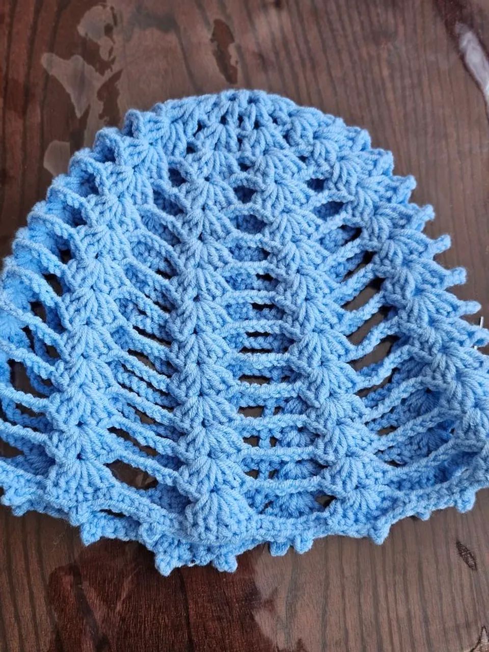 Touca/Headpiece de crochê  - Foto 4