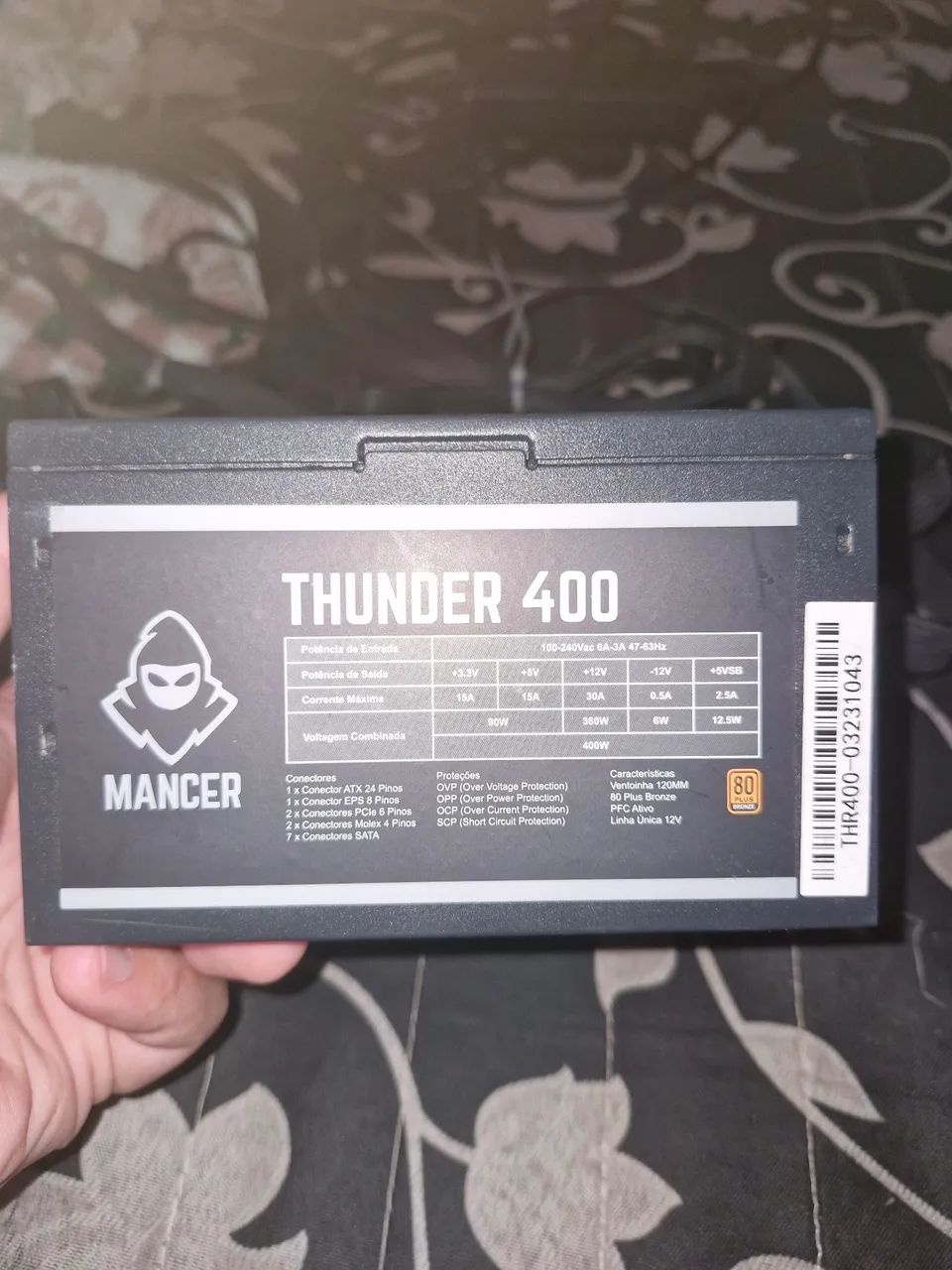 Fonte Thunder 400W 80plus bronze - Foto 2