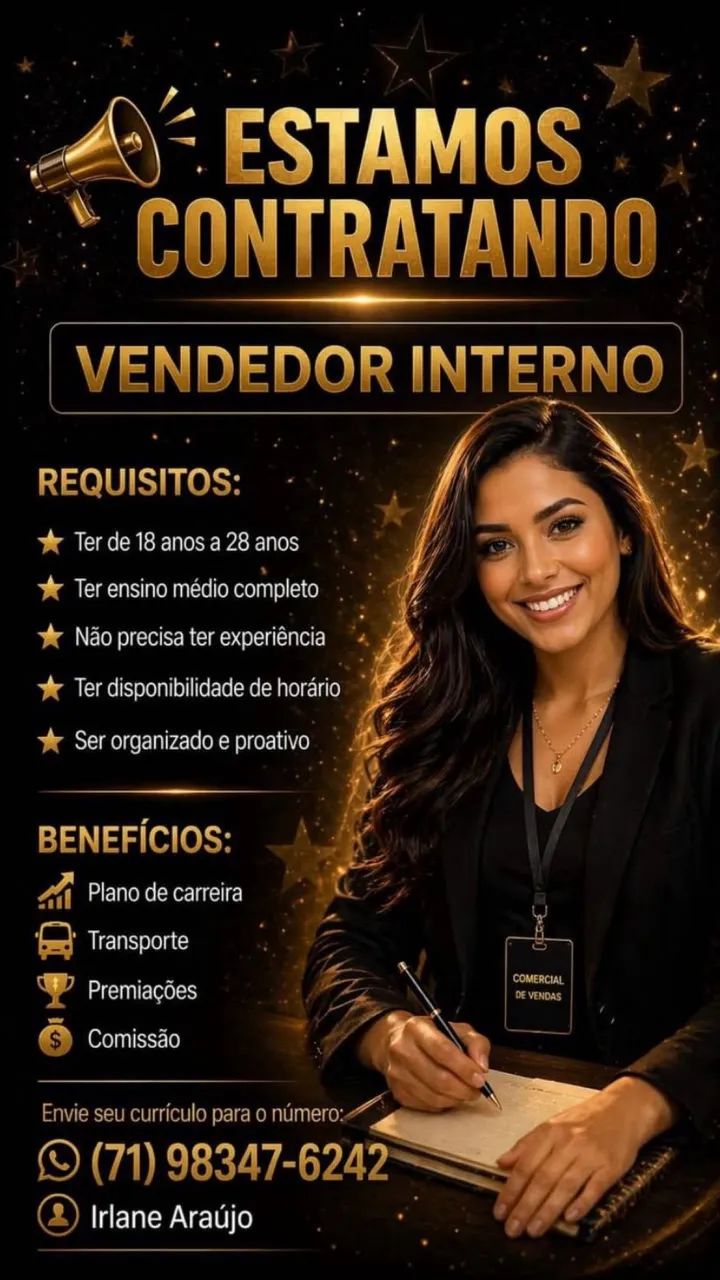 Somente 3 vagas