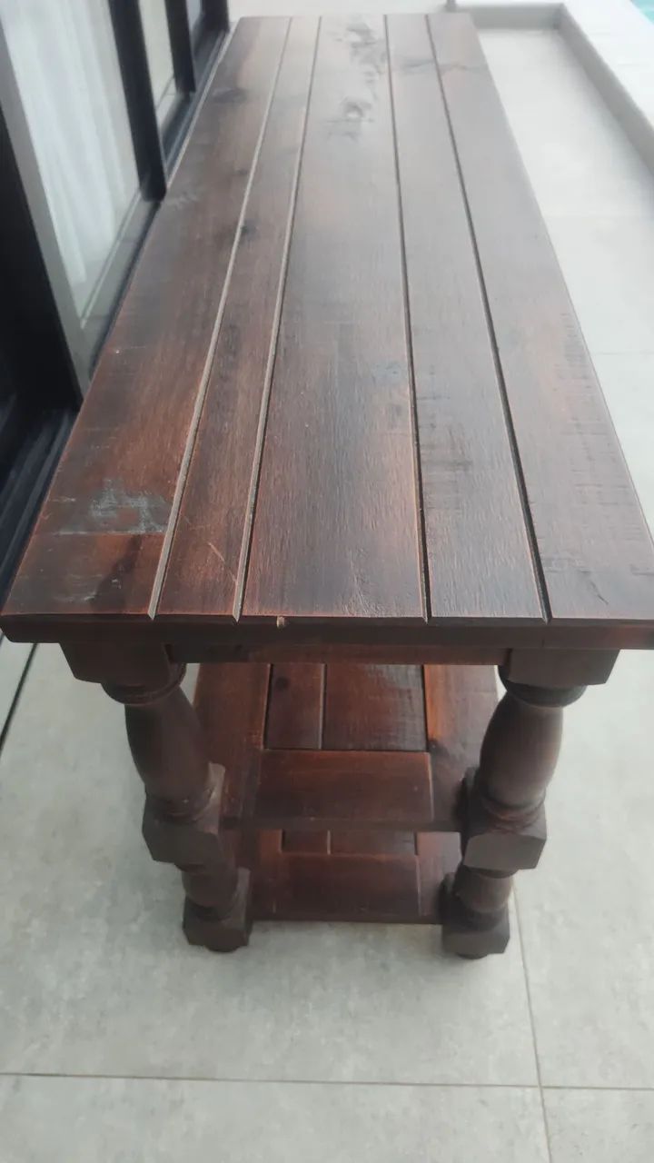 Vendo Rack de madeira maciça - Foto 2