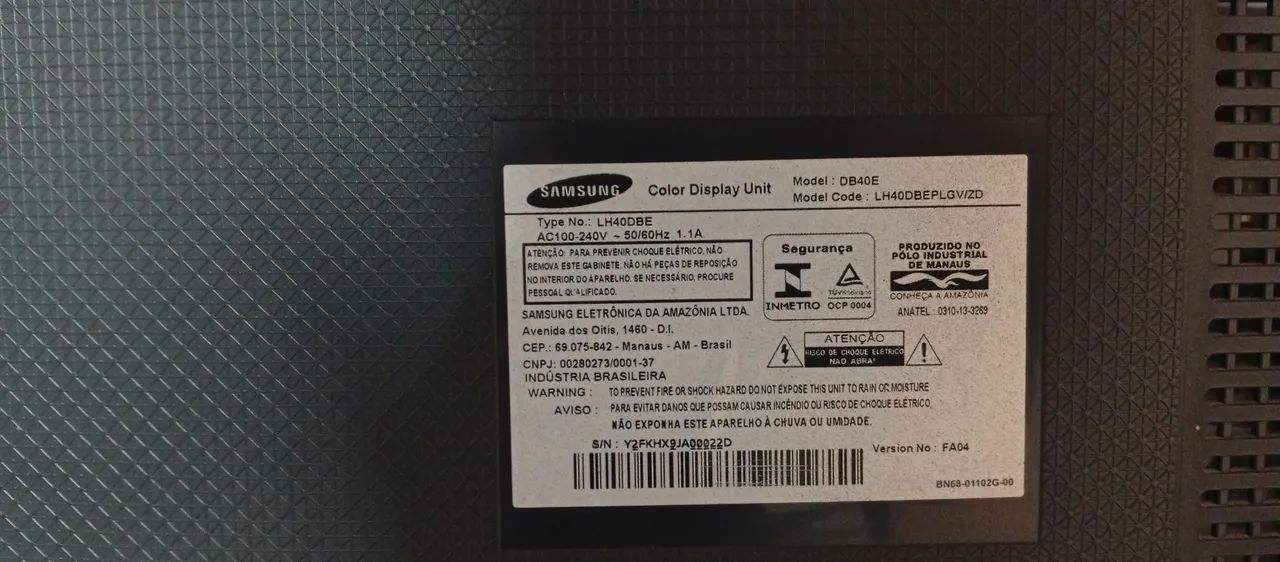 Monitor Samsung 40 polegadas led uso profissional color display  - Foto 2