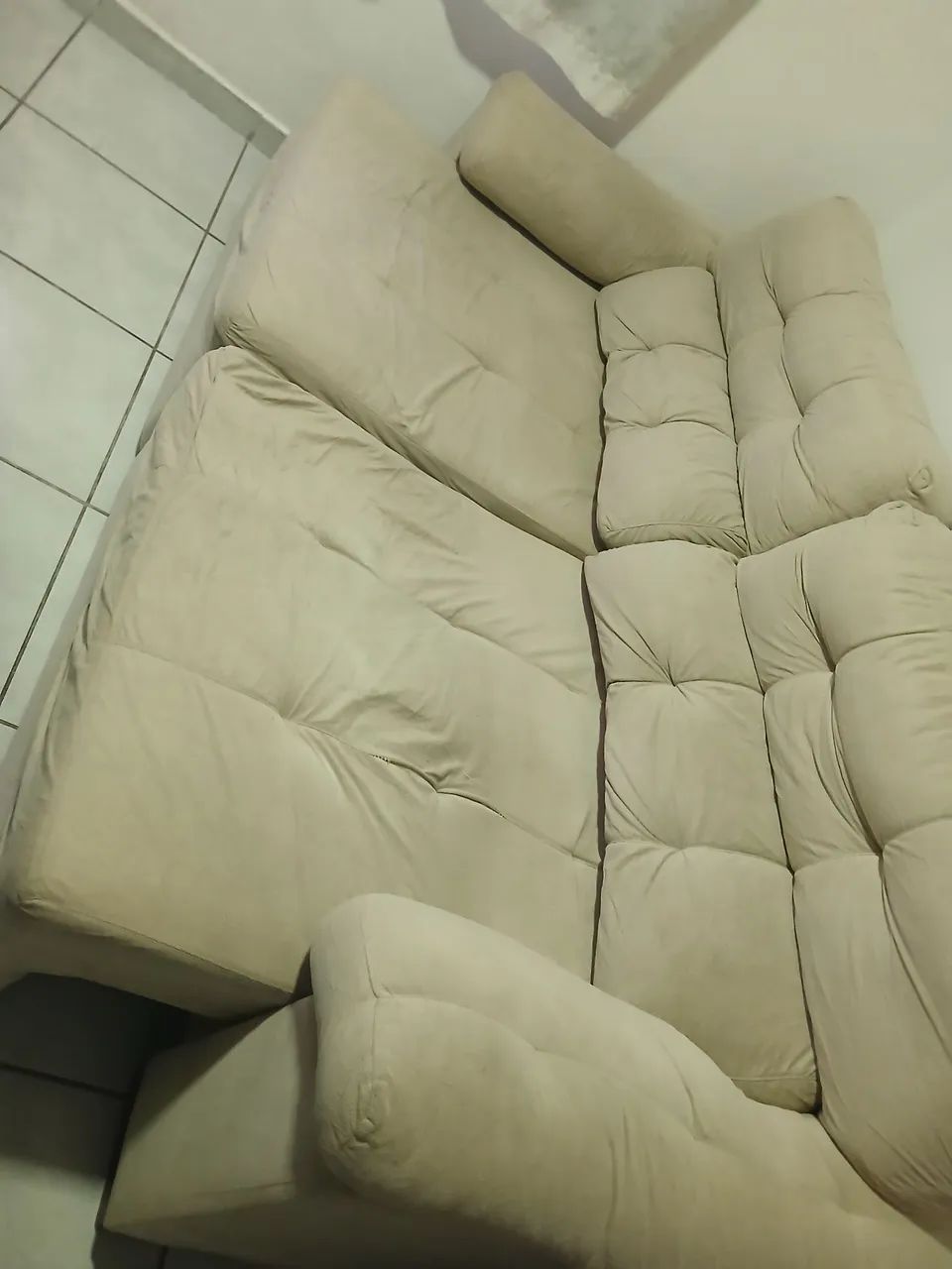 Sofá retrátil lugares 2 grande 