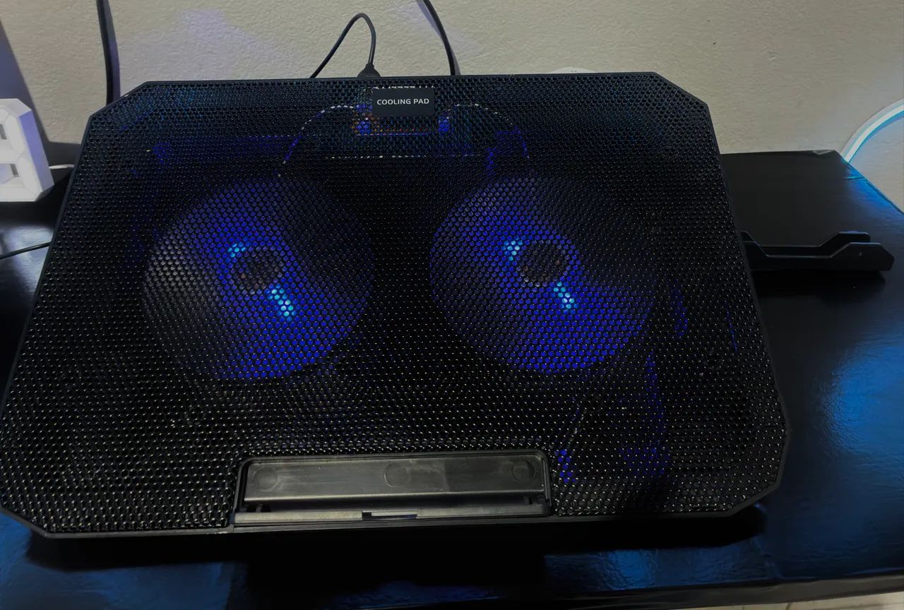 Base Cooler Gamer para Notebook com 2 Ventoinhas LED