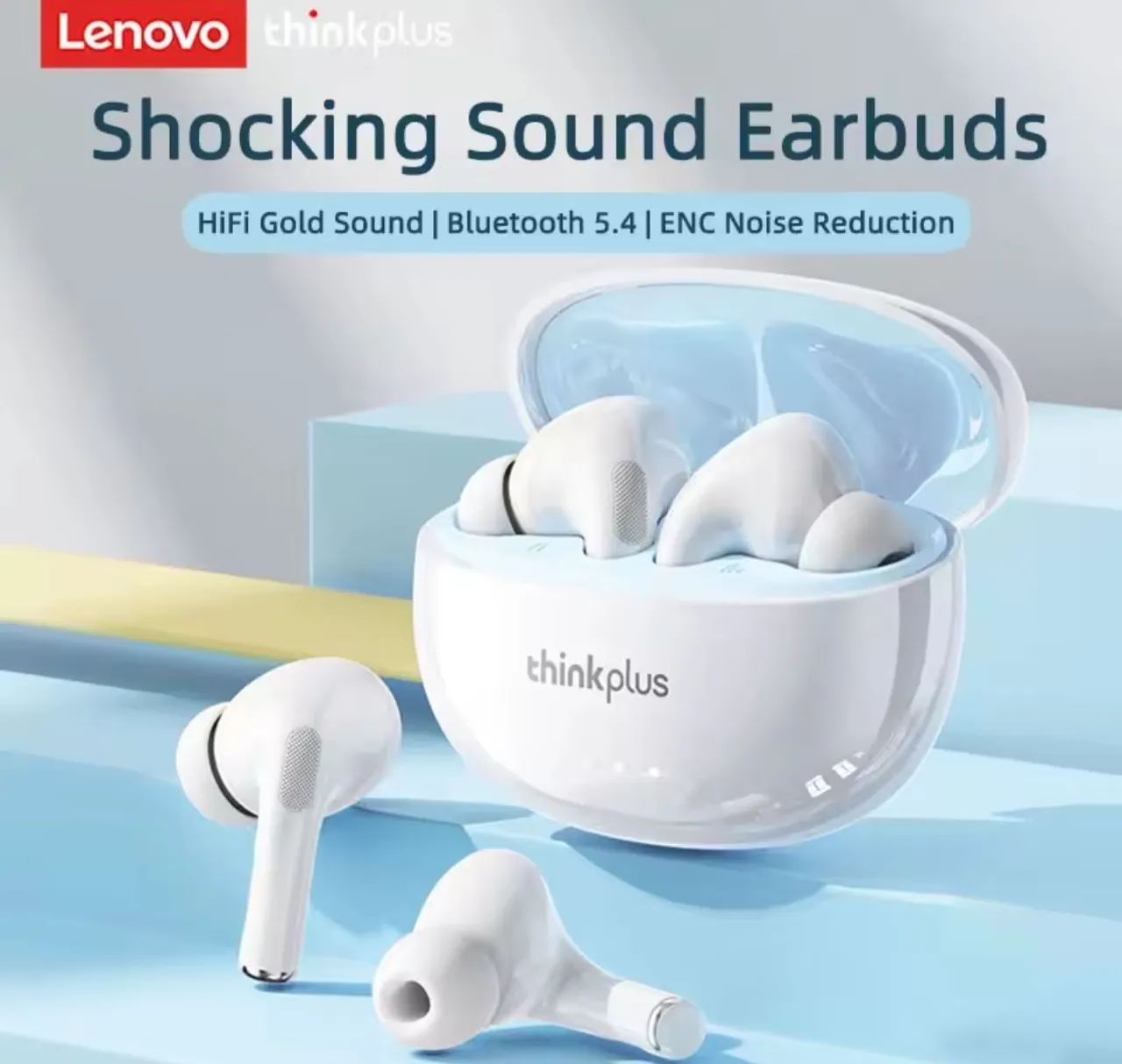 Fone Bluetooth Lenovo ThinkPlus LP5 TWS Hi-Fi Bluetooth 5.3/5.4 Com Microfone ENC - Foto 3