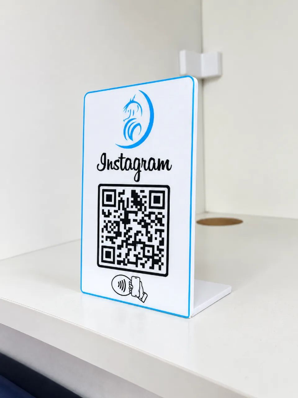 Plaquinha Instagram com QR Code + NFC Personalizada! - Foto 3