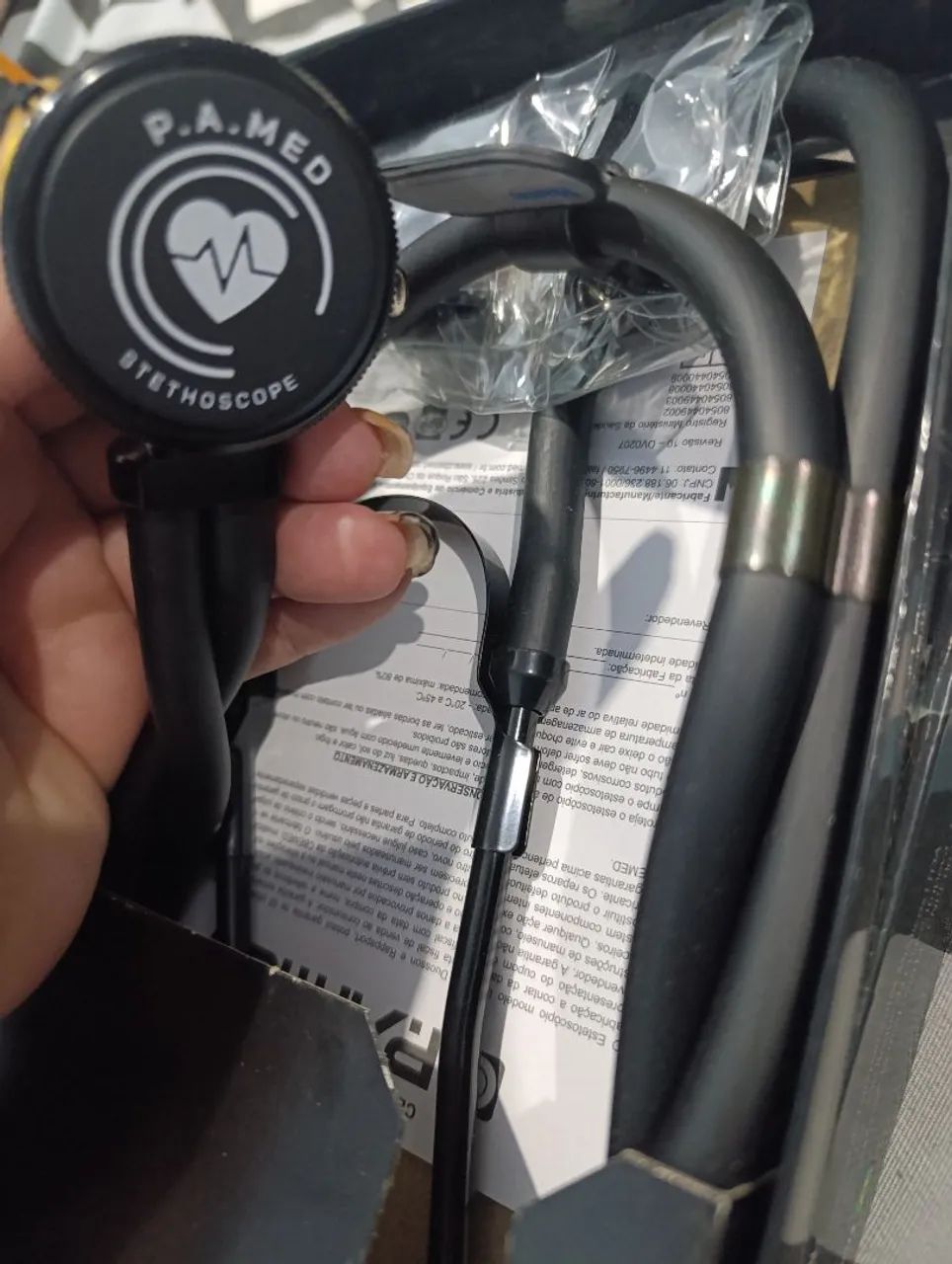 Esfigmomanômetro e estetoscópio da A. P MED - Foto 2