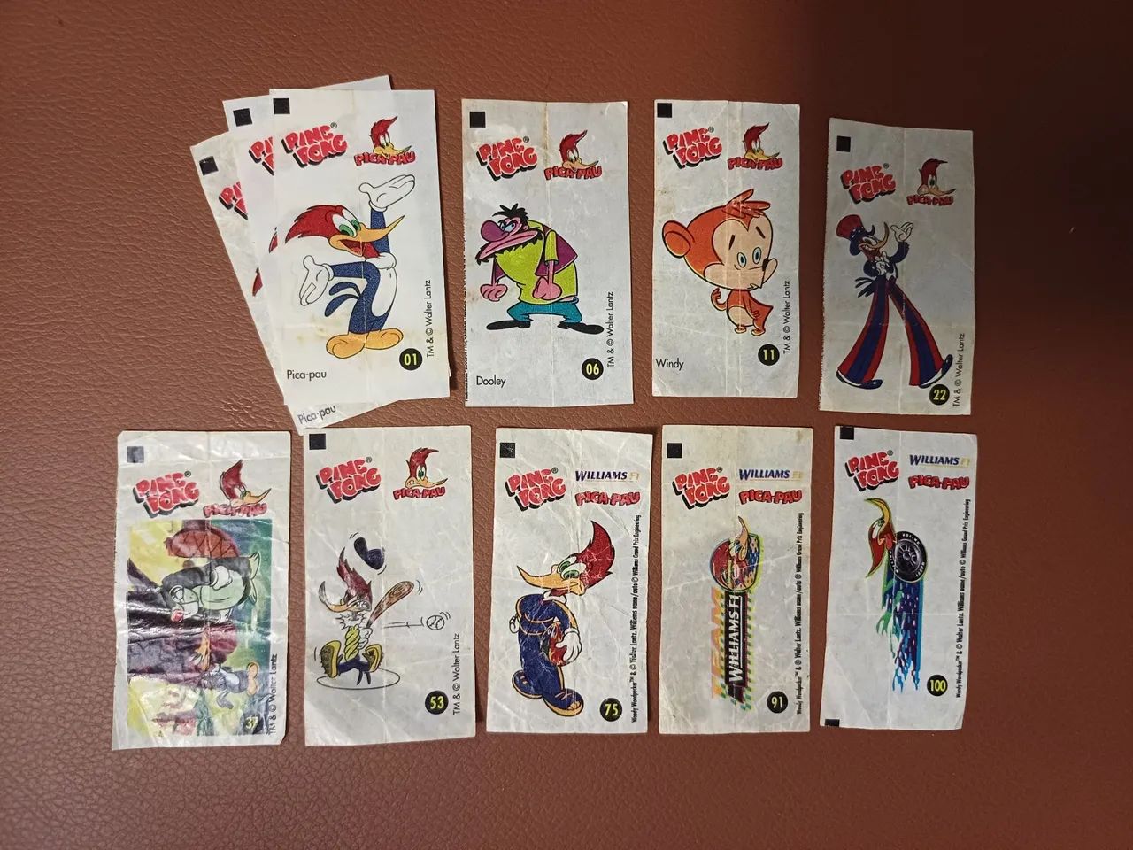 Lote Figurinhas Pica-pau Ping Pong