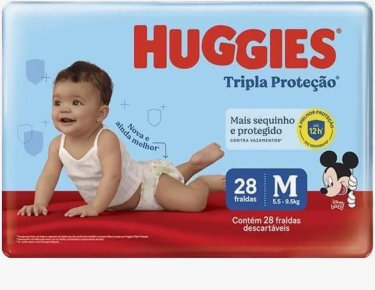 Huggies tripla proteção M c/28 unidades