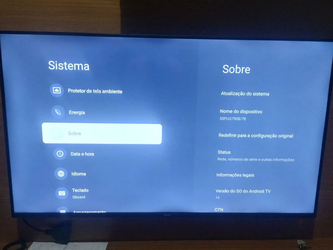 Televisão Philips 50 polegadas