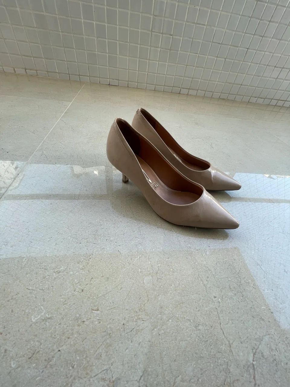 Scarpin bege chique - Foto 5