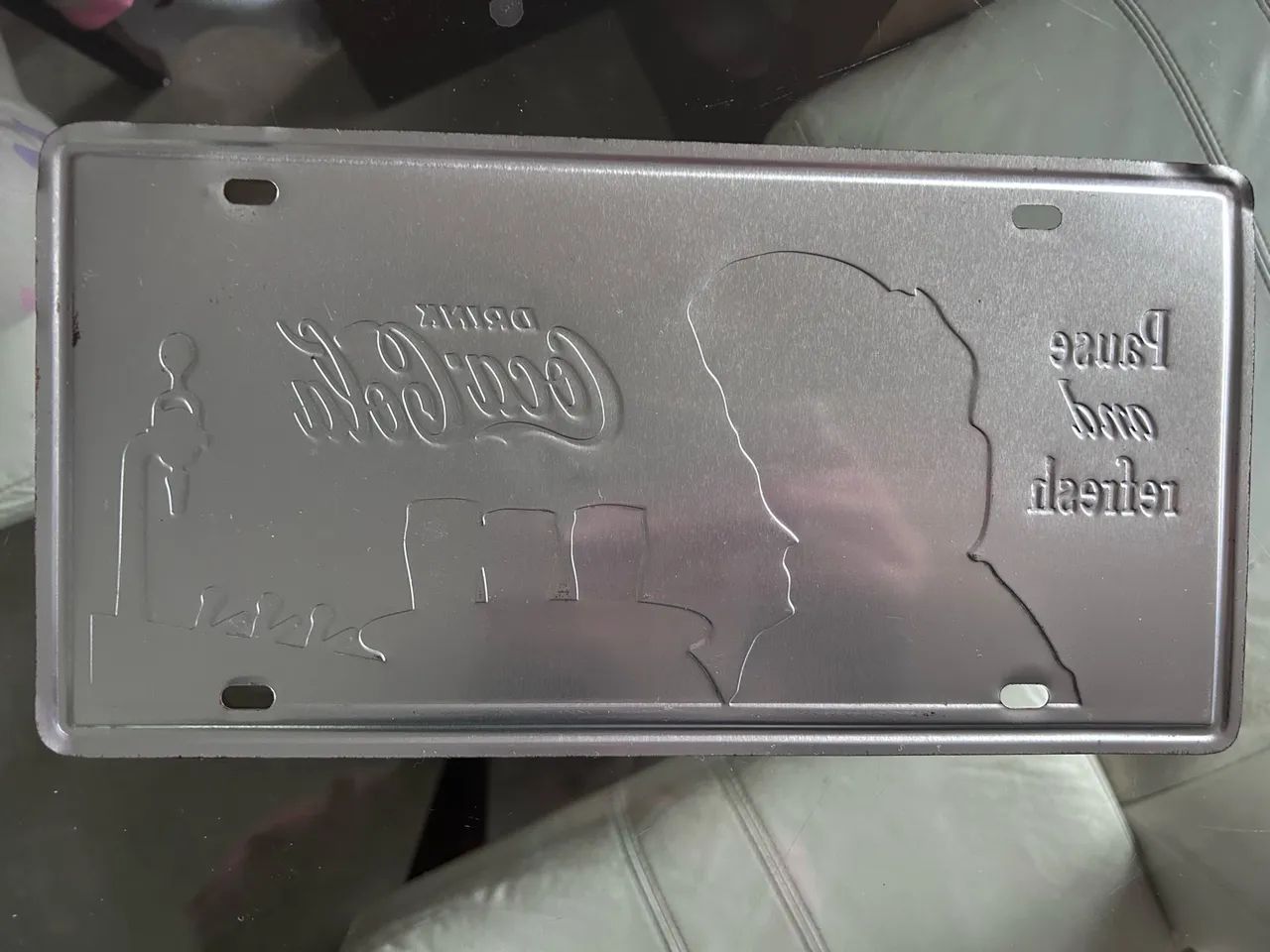 Placa Coca-Cola metal  - Foto 2