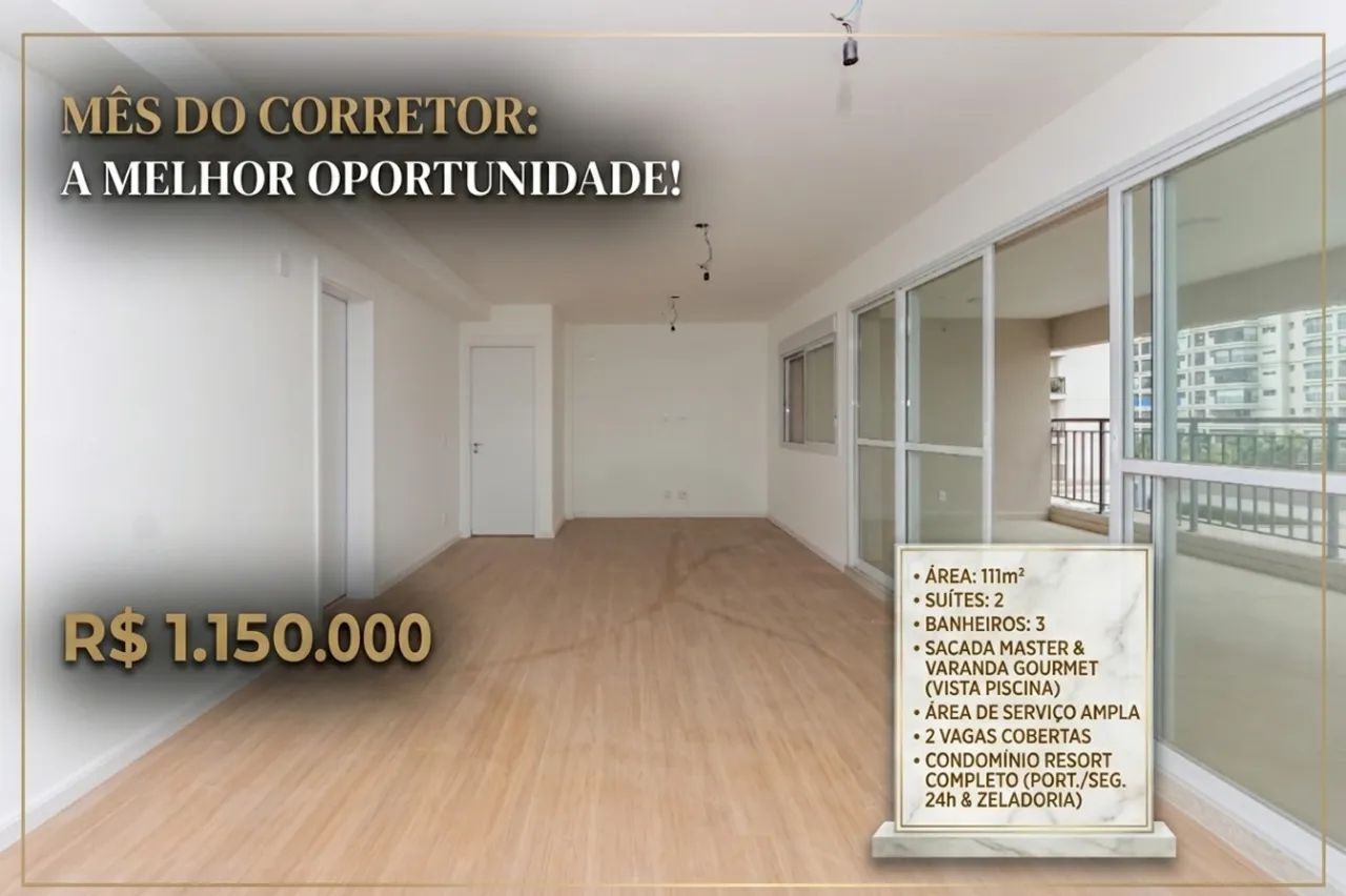 Apartamento para venda em Brás com 2 quartos, sendo 2 suítes, 111m² - Foto 3