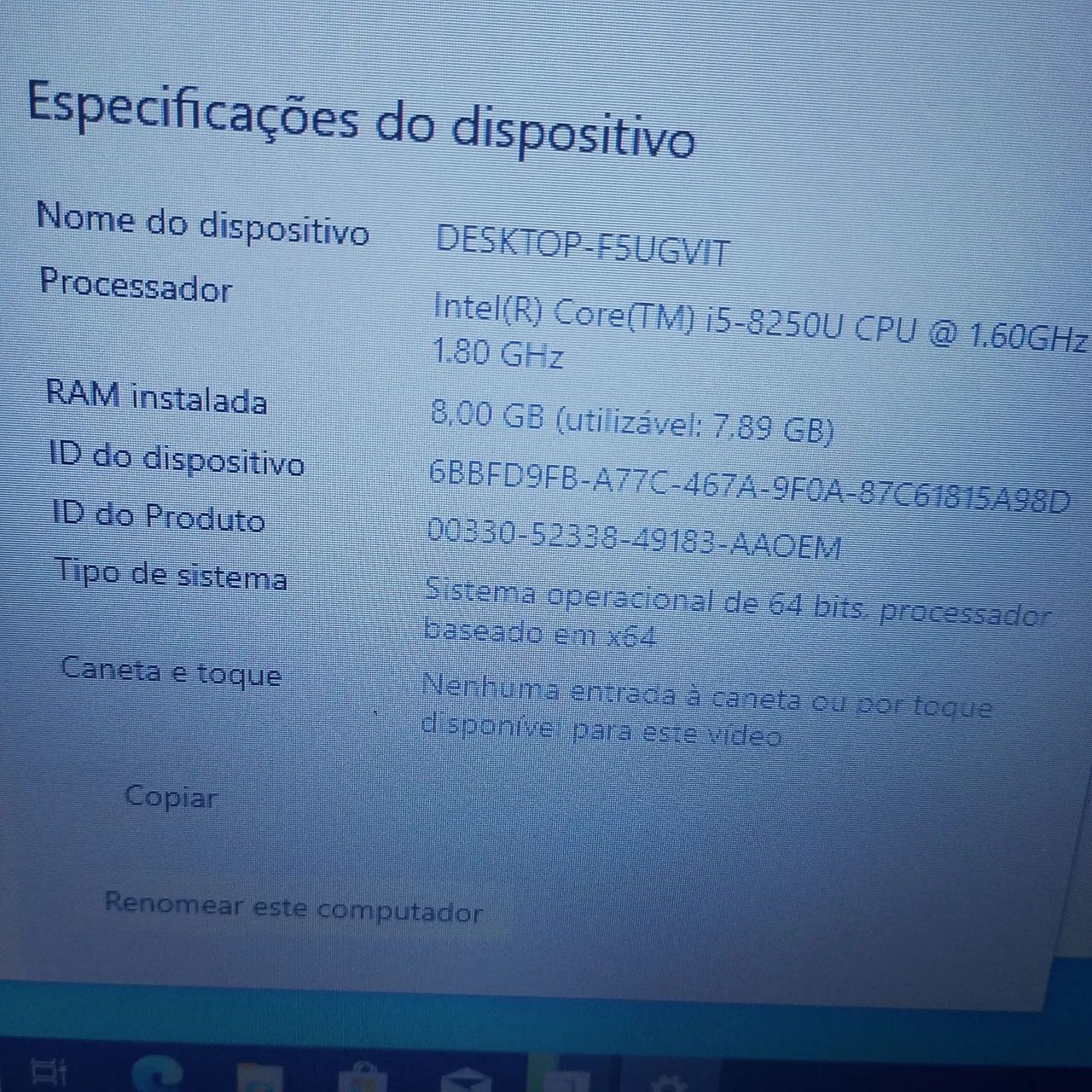 Lote 05 notebook i5 de oitava com SSD disponível  - Foto 4