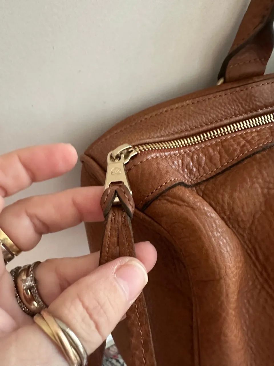 Bolsa Longchamp couro marrom Kate Moss - Foto 4
