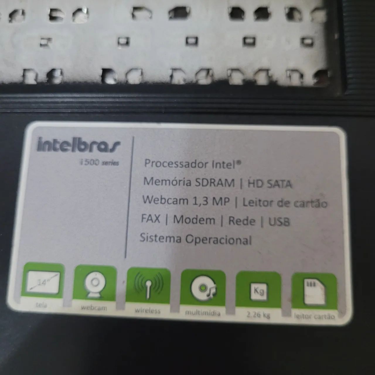 Notebook Intelbras i500 com defeito  - Foto 5